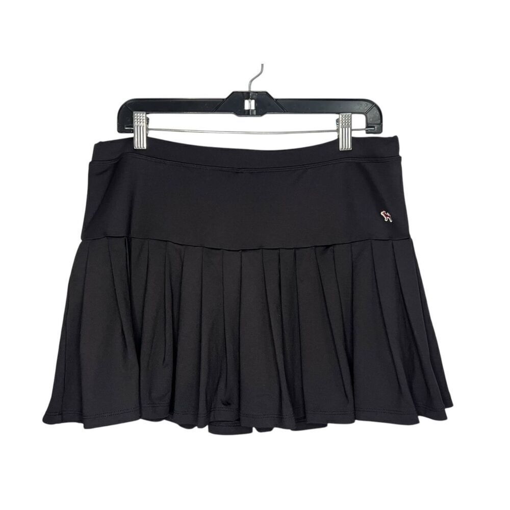 Fetch Women’s Large Black Pleated Mini Skort Stretch‎ Y2K